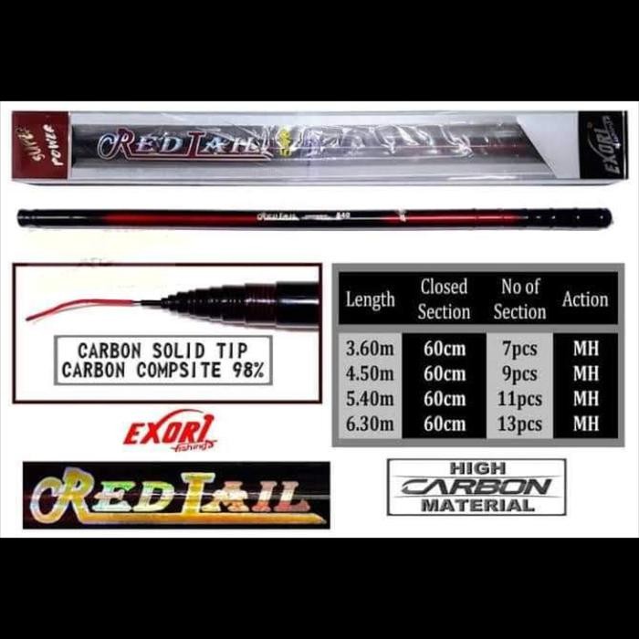POLE / TEGEK EXORI RED TAIL 360cm