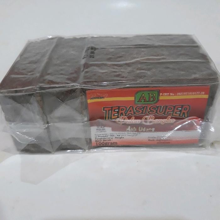 

Terasi udang AB label merah bangka belitung 500 gr