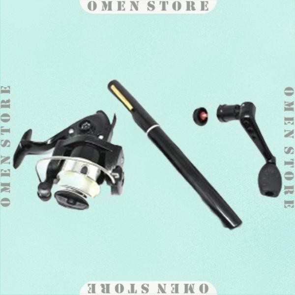 Joran Pancing Pena 1 m, 1,4 m, & 1,5 m Mini Portable Reel