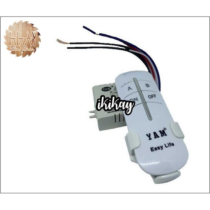 Saklar lampu rumah remot wireless untuk 2 jalur lampu Terlaris