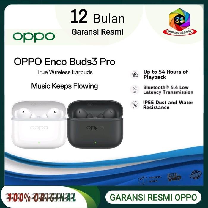 OPPO Enco Buds3 Pro - OPPO Enco Buds 3 Pro True Wireless Earbuds ORIGINAL GARANSI RESMI