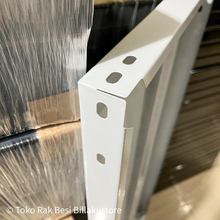 Ambalan Rak Besi Siku Lubang 120X40 Plat Besi