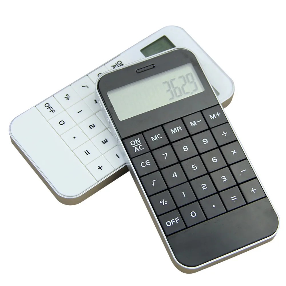 

Student Calculator Ultra Thin Big Button Digit Calculator Energy Saving Impact Resistant Electronic