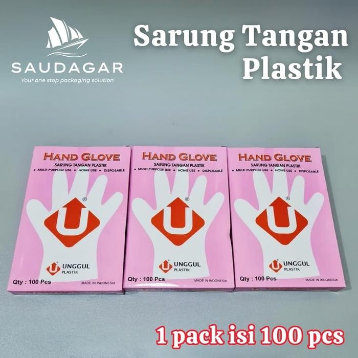 

Sarung tangan plastik / hand glove isi 100 pcs