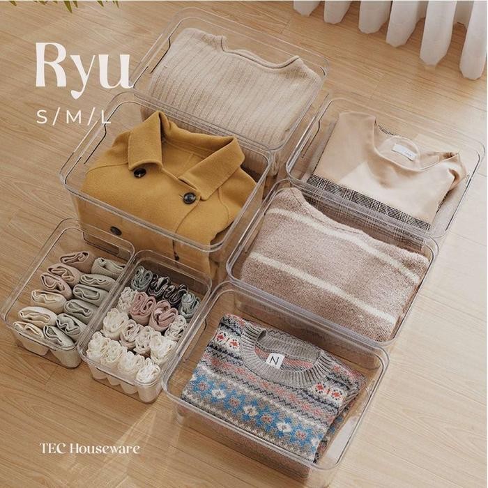 

TECRYU Kotak Penyimpanan Make up Skincare Acrylic Rak Kosmetic Rak serbaguna kotak Penyimpanan