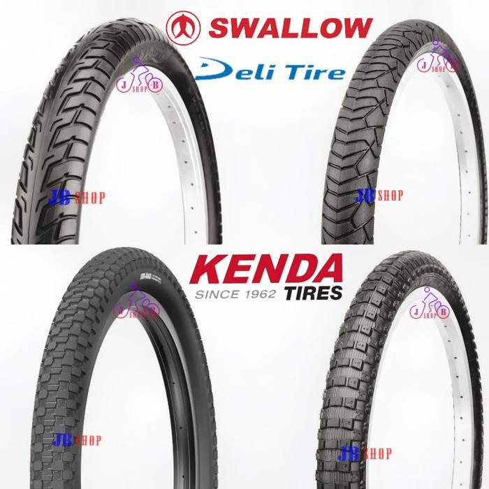 BAN LUAR SEPEDA 20 X 1.95 2.125 2.30 2.50 195 2125 230 250 SWALLOW KENDA SEPEDA BMX FAT BIKE 20x2.50
