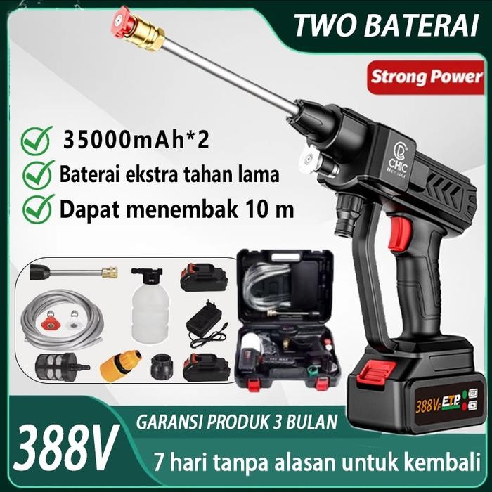 Jet Steam Cleaner Cuci Motor Mobil CHICSet Alat Cuci Mobil Baterai