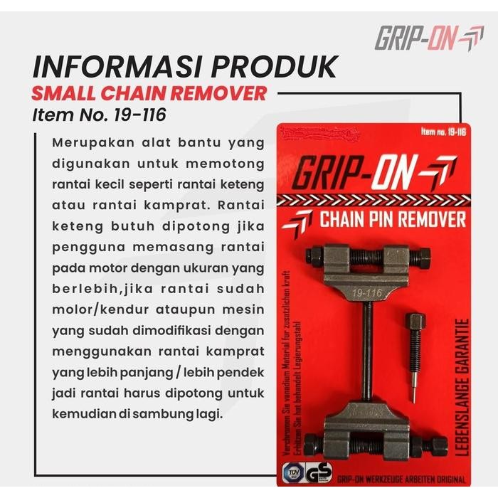 BARANG READY STOKK Grip-On Pemotong Rantai Keteng / Kamprat / Rante Kecil Small Chain Pin Remover