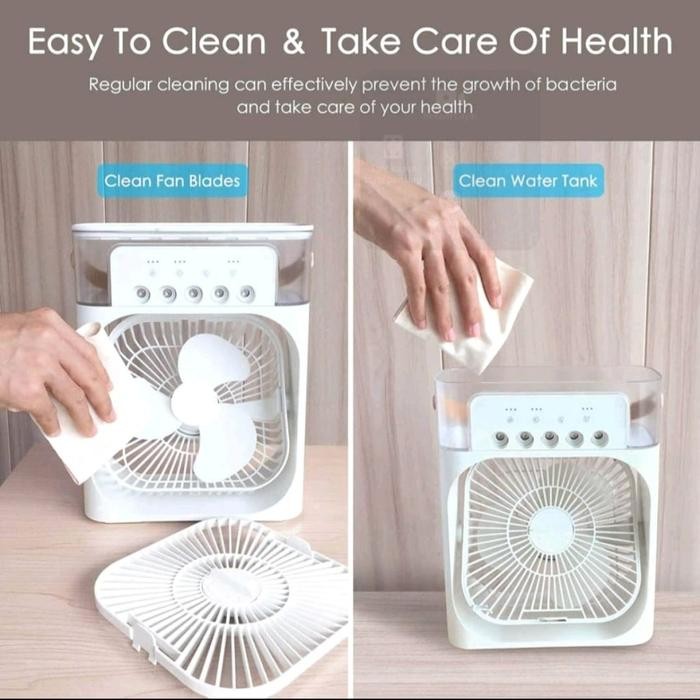 Ac Mini Portable Untuk Kamar Super Dingin Kipas Angin Kabut Humidifier Kode 158