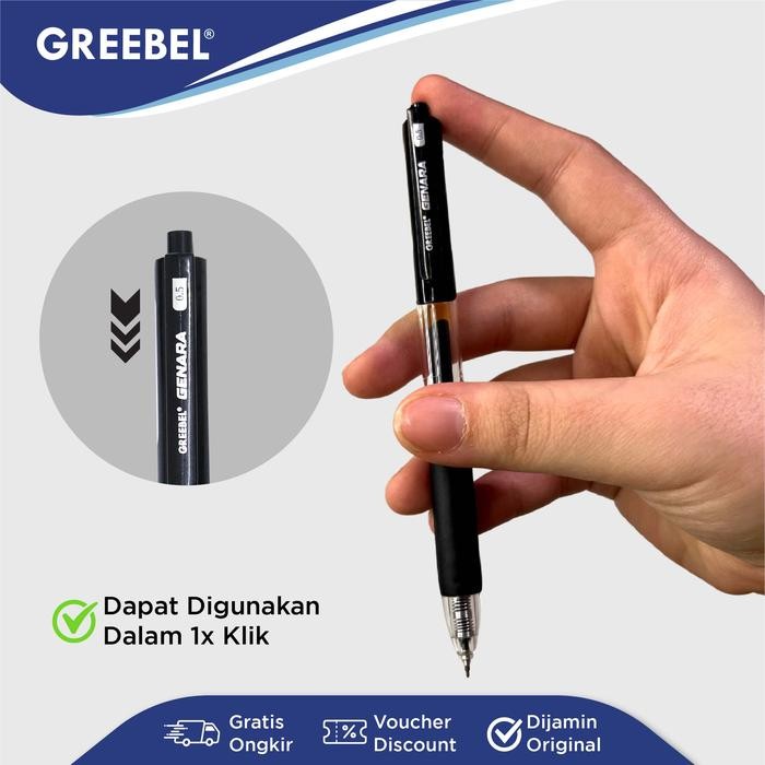 

Ready- Greebel Pulpen Gel Genara Gp-508 Tinta Hitam / Ballpen Bolpoin Bolpen Pen Gel