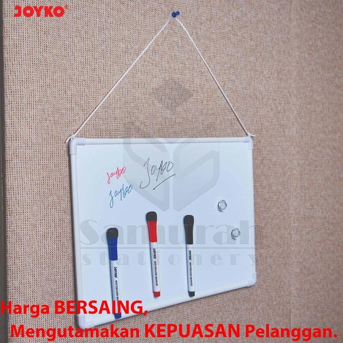 

Ready- Papan Whiteboard Set Magnetic Joyko Wbs 10 / Papan Wb Putih Magnet Tempel Besi Kulkas /
