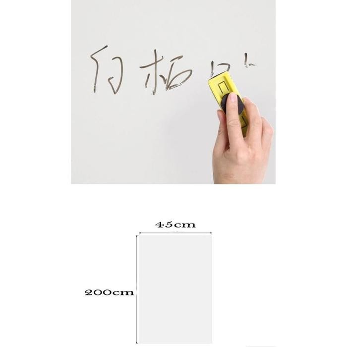 

Ready- Whiteboard Wallpaper Dinding Sticker Papan Tulis Plus Marker 45Cmx2M