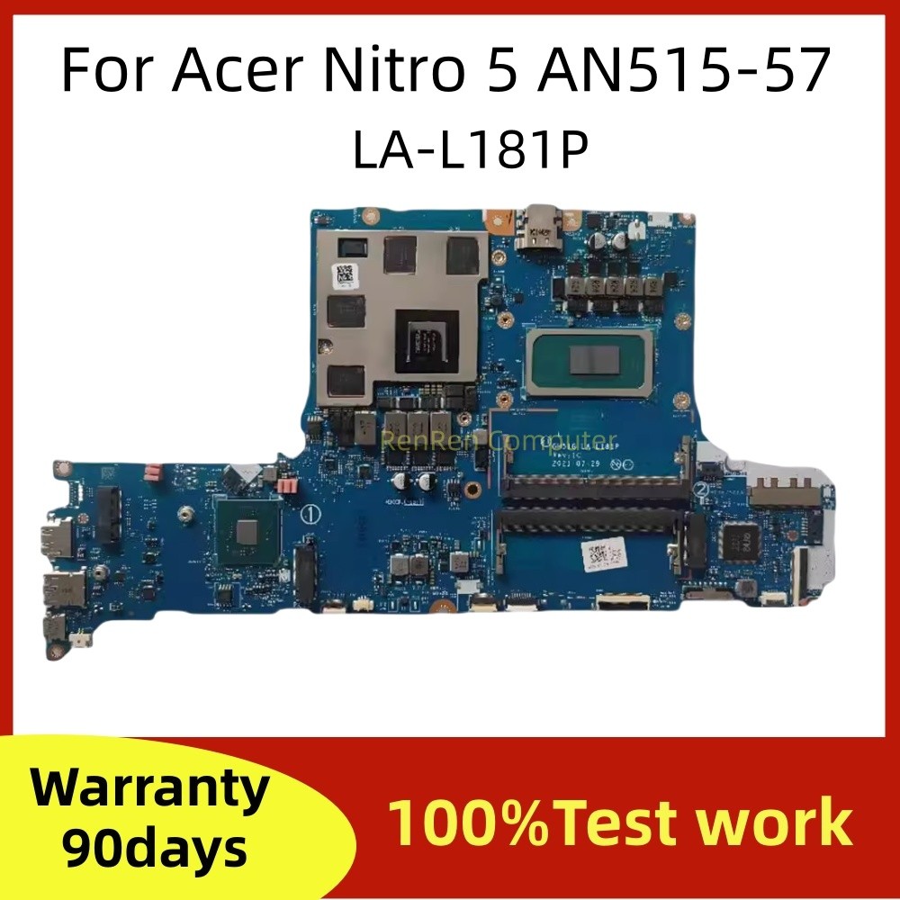 GH51G LA-L181P Motherboard NBQBU11006 For Acer Nitro 5 AN515-57 Laptop Motherboard with I5/I7 11TH