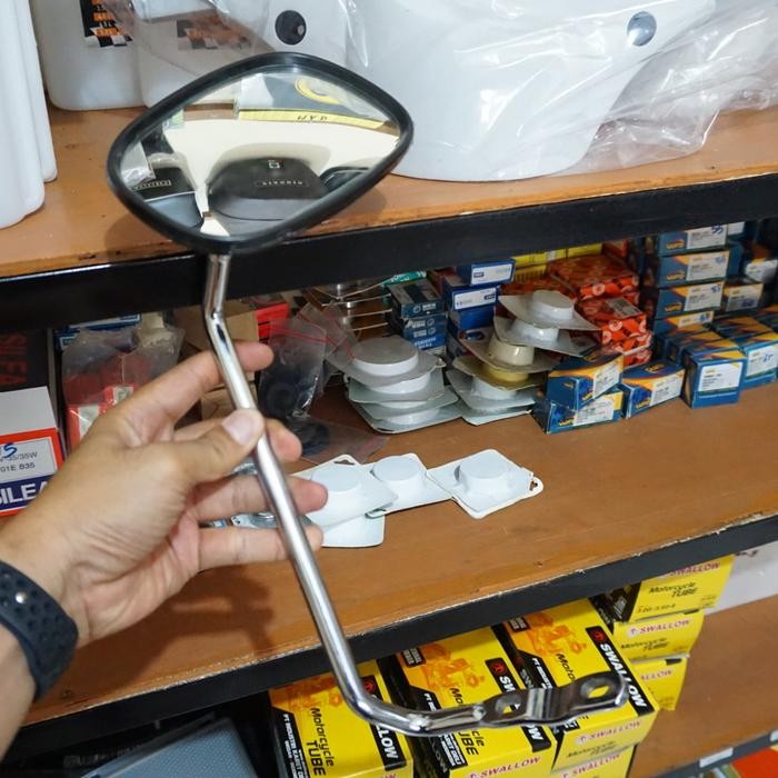 Spion Kanan Langsung Vespa Sprint Super PTS Original KDC Daun Plastik