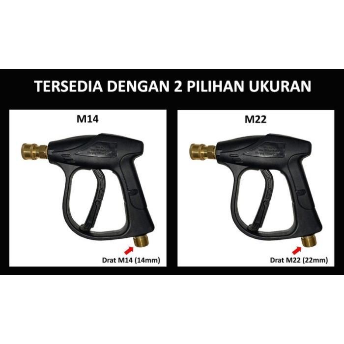 Unik Kepala Gun Jet Cleaner Quick Release Drat M14 1/4 Orion M22 Foam Lance