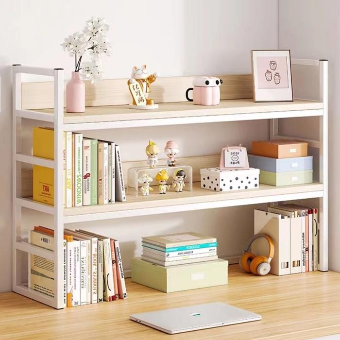 Furnibest Rak Meja Serbaguna Rak Meja Belajar Rak Buku Belajar