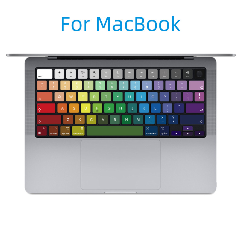 Suitable for (Us American Version) Apple MacBook Notebook Keyboard Sticker Key Sticker Gradient