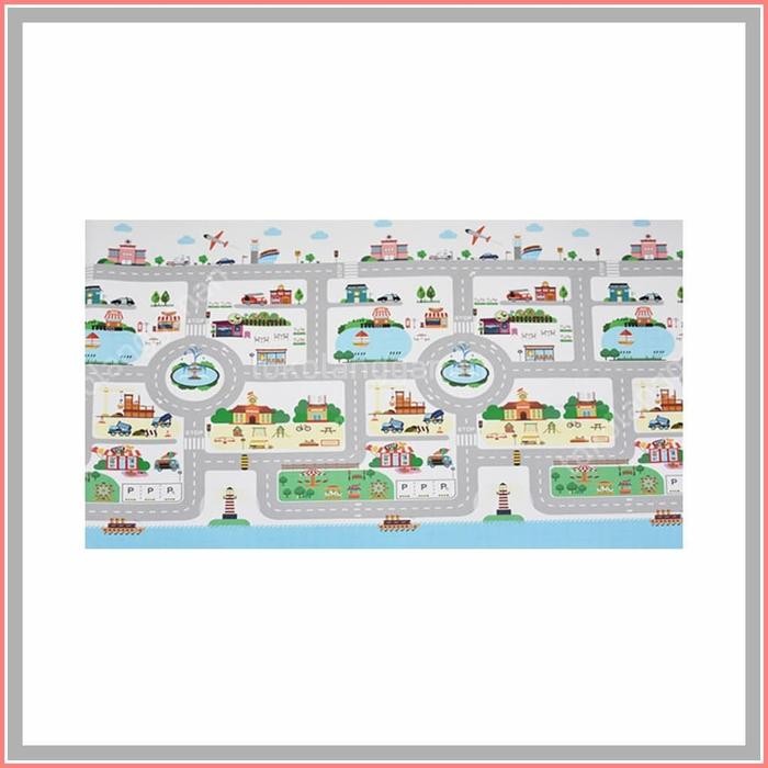 Arthome City Karpet Anak Pvc 200X140 Cm - Putih