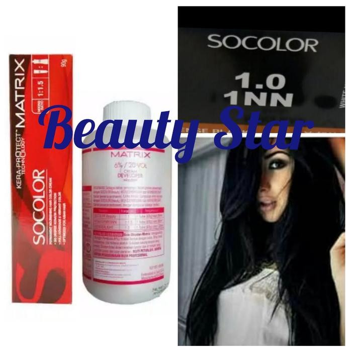 Promo Matrix Socolor No. 1.0 / 1Nn Intense Black Dan Oxydant Ready
