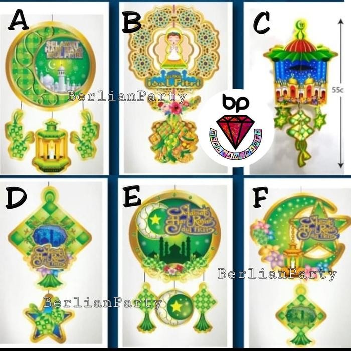 Gantungan Idul Fitri / Lampion Lebaran / Dekorasi Idul fitri
