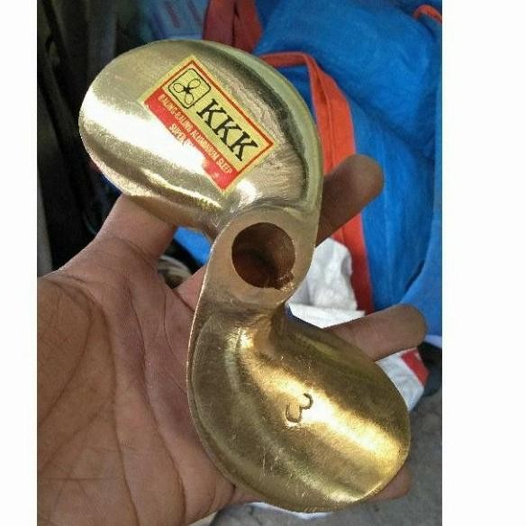 BALING BALING PERAHU KUNINGAN DAUN 2 NOMER 3 AS 19MM KETINTING KKK MUR