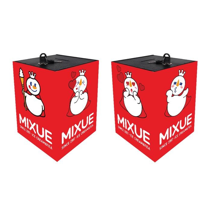 HARGA DISKON Celengan Jumbo Kotak Kayu MDF Karakter Unik Keren Bola Tabungan Uang Mixue Ukuran Besar