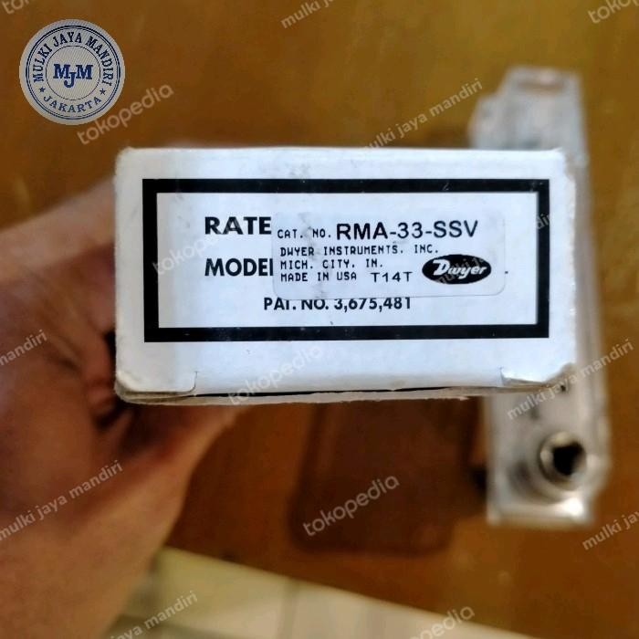 Limited Flow Meter Dwyer Rma-33-Ssv