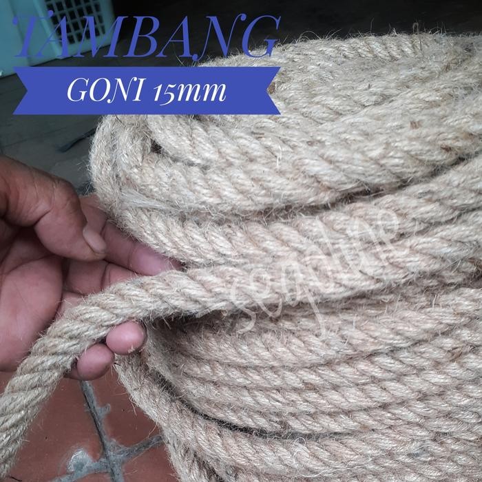 TALI GONI 15mmTAMBANG GONI meteranTAMBANG MURAHTALI RAMI BESAR *