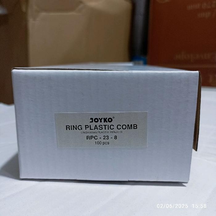 

Joyko RPC-23-8 Ring Plastik Comb Uk.8mm / Lingkaran Plastik Jilid F4 / Spiral Jilid Round Folio