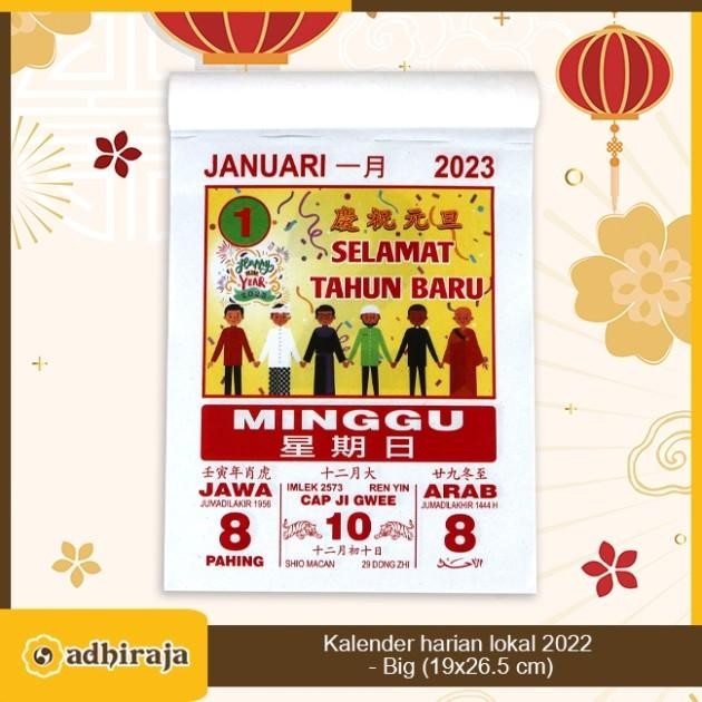 

Kalender China Harian Sobek Lokal 2023 Big (19x26.5cm) Gong Xi Fa Chai