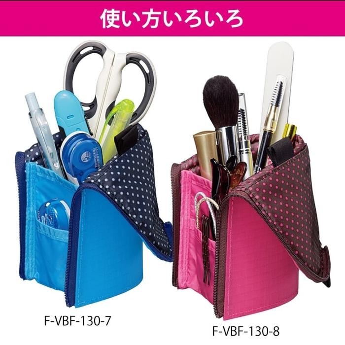 

Kokuyo Standing Pencil Case NeoCritz F-VBF130 Dot Inside