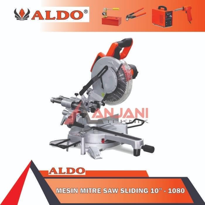 ALDO 1080 POTONG ALUMINIUM 10INCH MITRE MITER SAW SLIDING 10 INCH TERMURAH