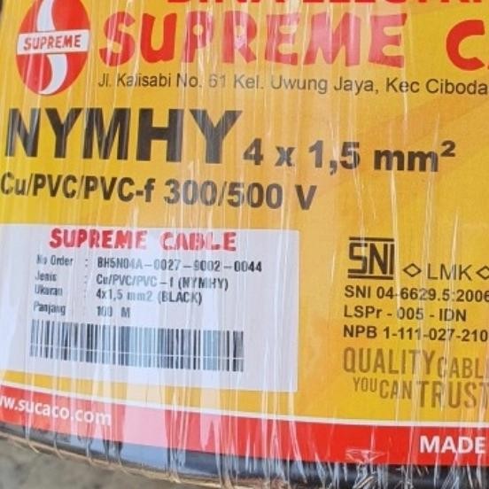 NYYHY 4X1,5mm KABEL SUPREME/4X1,5 SUPREME @50METER