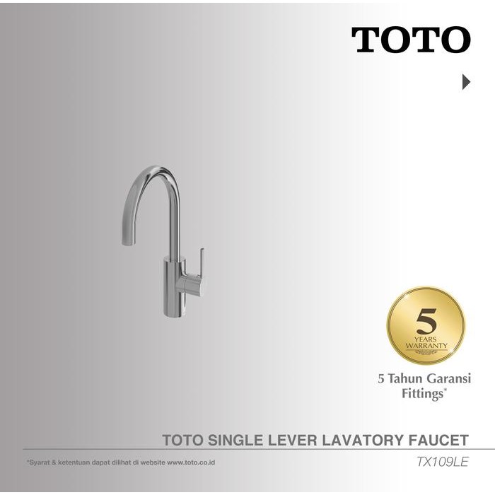 Toto Lavatory Faucet Tx109Le Kran - Keran - Kran Wastafel
