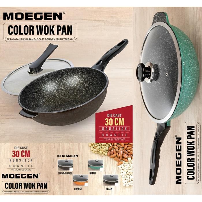 Moegen Wok 30 cm Marble Granite Serier *
