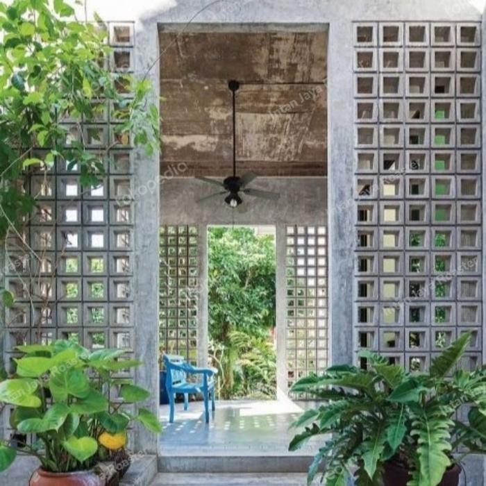 Roster beton Minimalis kotak polos *