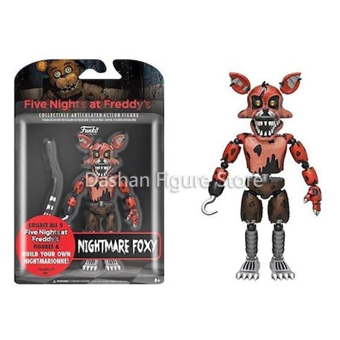 Ready FNAF Nightmare Freddy Figures Bonnie Chica Action Figure PVC Funtime *
