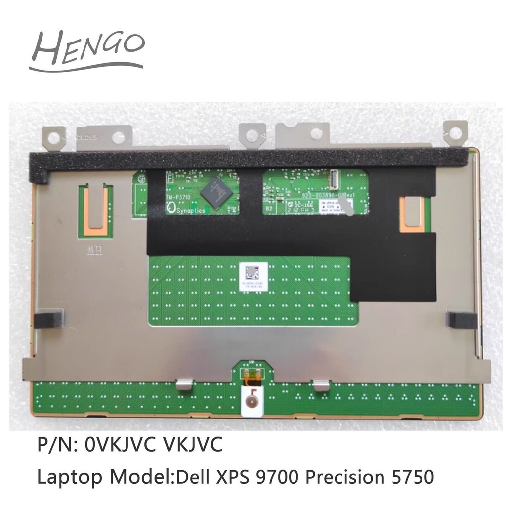 VKJVC 0VKJVC Black Original New For Dell XPS 17 9700 9710 Precision 5750 5760 Touchpad Clickpad