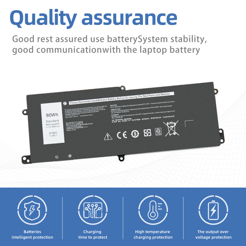 SUOZHAN Type DT9XG 11.4V Battery For Dell Alienware Area 51m ALWA51M ALWA51M-D1733B 07PWXV 7PWKV