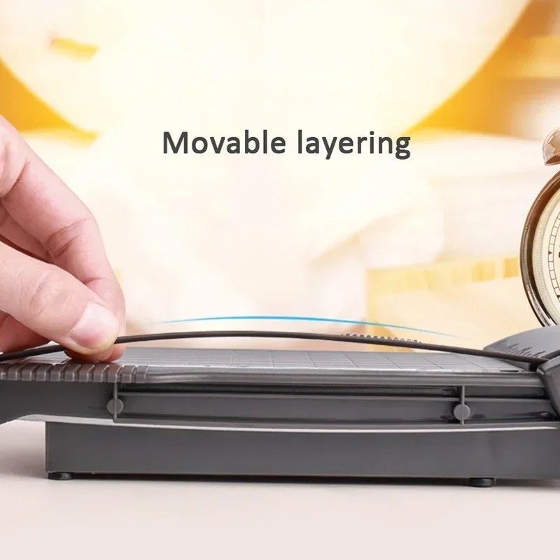 

A5 Paper Cutter Card Trimmer Guillotine with Ruler 4x6 Inch Photo Cutter Craft For Home Office