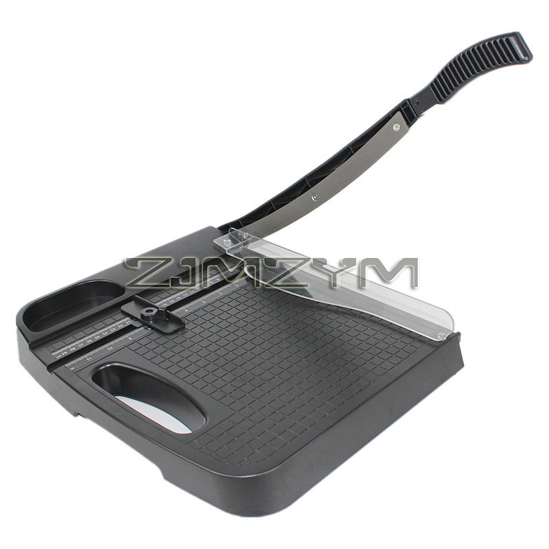 

Paper Cutter Centimeter Inch A4 Manual Paper Trimmer 12'' Cut Length 12 Sheets Capacity For Office