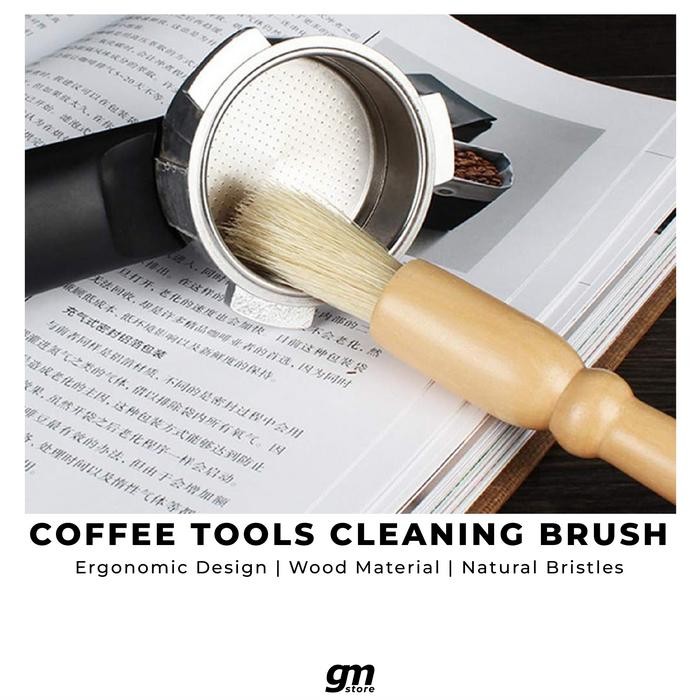 

Coffee Tools Cleaning Brush Kuas Sikat Pembersih Bubuk Ampas Kopi Gilingan di Portafilter & Grinder