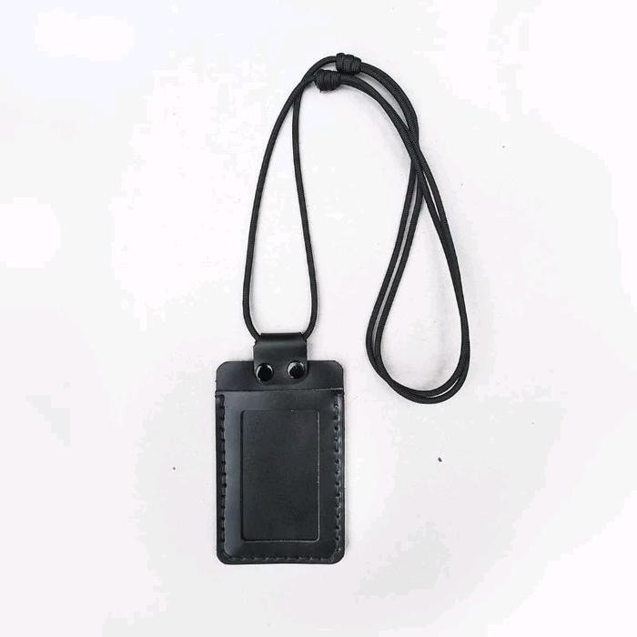 

Warden - Bds Leather Id Card Holder Triple Lanyard