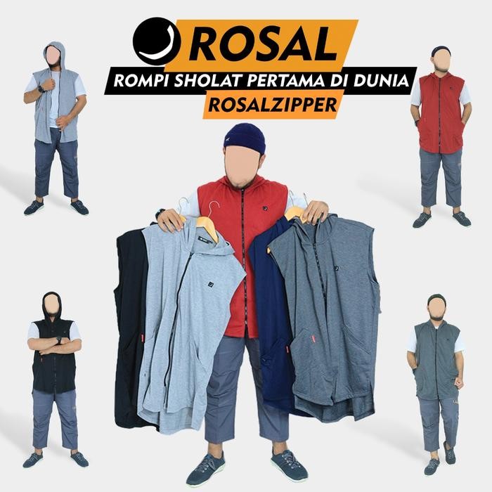 Rompi Shalat Rosal Zipper Hoodie (Kurta Sholat Pakistan)