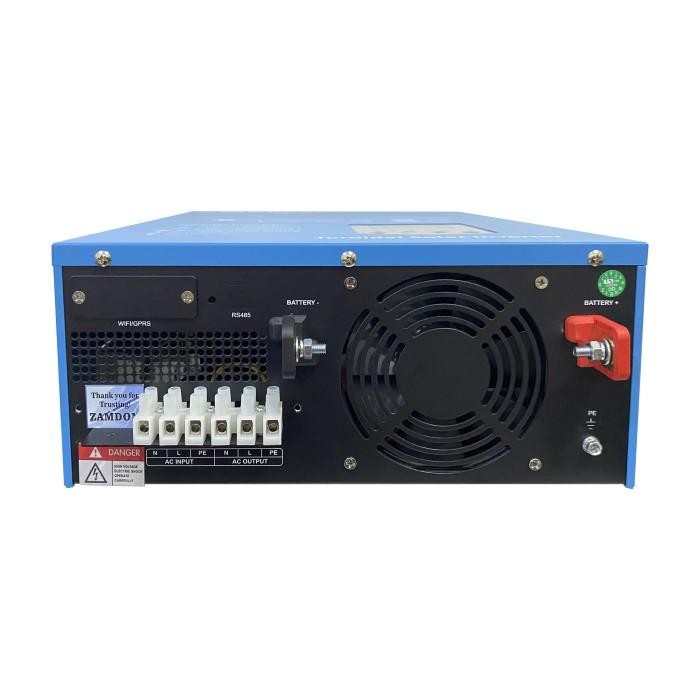 Populer Zamdon Frekuensi Rendah 3.2Kw/4Kva 24V Off Grid Inverter Surya Hybrid Built-In 60A Mppt