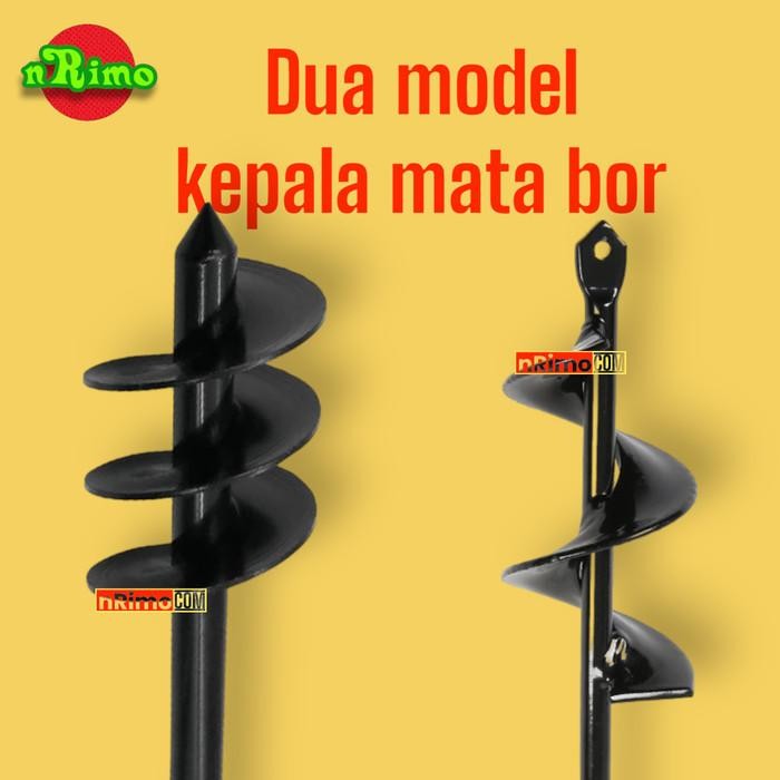 Mata Bor Tanah Biopori Alat Pelubang Tanah Penggali Taman Kebun Auger Spiral Drill Bit For Planting