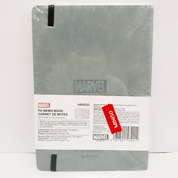 

Terlaris- Marvel X Miniso Pu Memo Book / Buku Catatan Thoe Avengers Limited