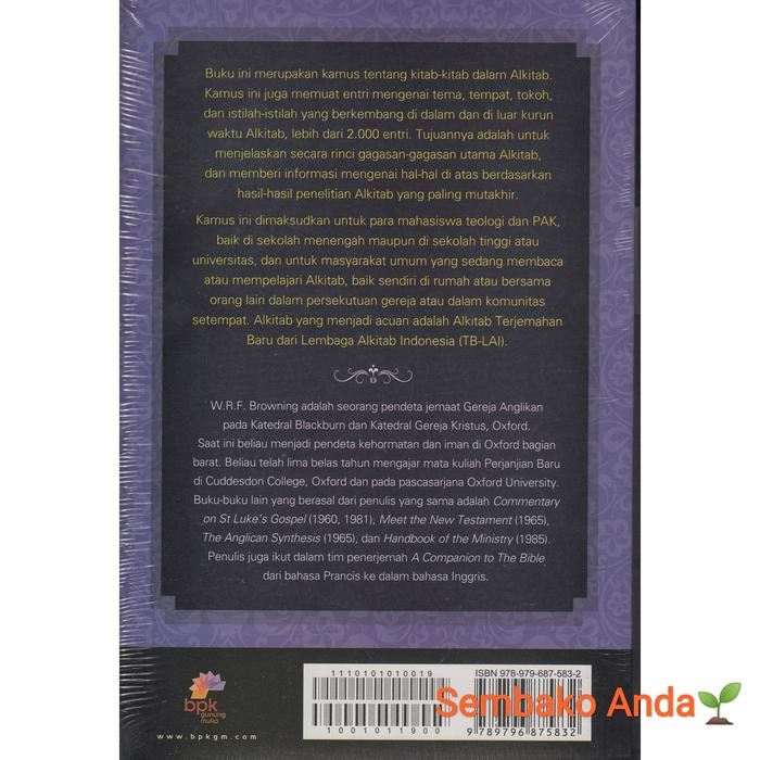 

Promo Kamus Alkitab A Dictionary Of The Bible. W.R.F. Browning. Terlaris