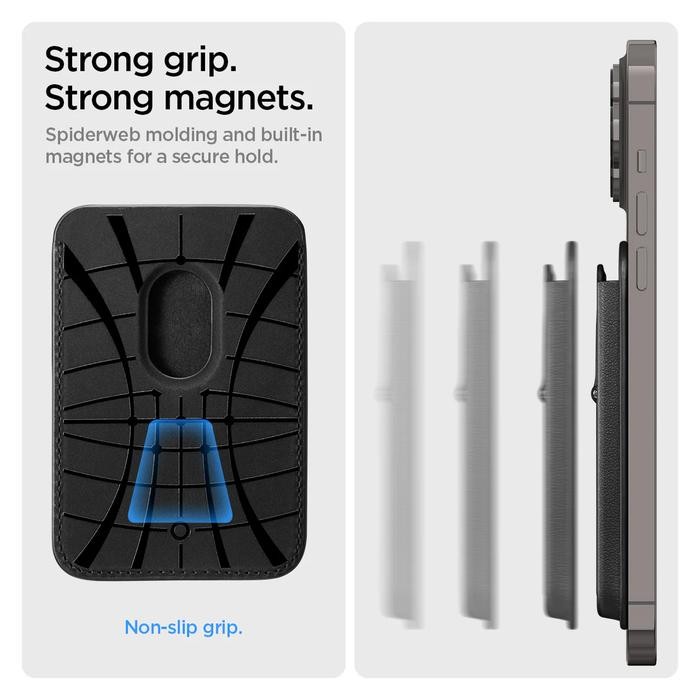 

Spigen Card Holder Stand Universal Card Wallet Smart Fold 2nd MagFit MagSafe Magnetic Dompet Kulit