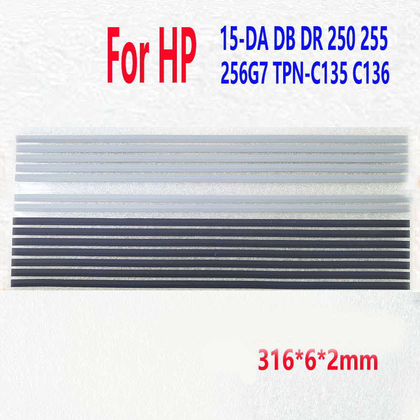 1-2PCS Laptop Rubber FOR HP 15-DA DB DR 250 255 256G7 316mmx6mmx2mm Lower Cover Foot Pad With